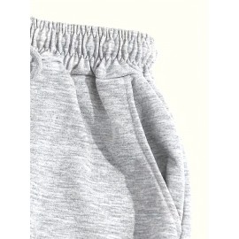 [Rugby Print Jogger Pants] Women's Casual Rugby Print Jogger Pants | Loose-Fit Drawstring Sports Trousers for Spring and Autumn | Machine Washable