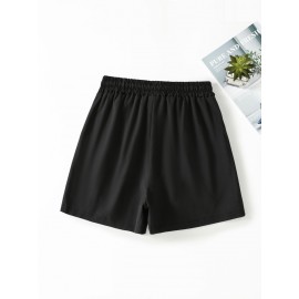 Women's Summer Shorts 3pcs | Quick-Dry Polyester | Elastic Waistband with Drawstring | Geometric Print | Multi-Color Casual & Beach Wear | Lightweight, Non-Stretch Fabric | All-Season Comfort Fit