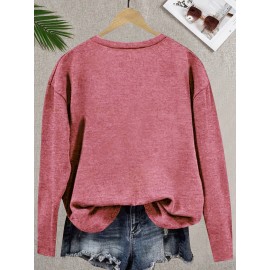 [Vintage Floral Tee] Soft Vintage-Inspired Women's Floral Print Long Sleeve T-Shirt | Machine Washable, Multi-Color Options S-XXL, Nontransparent Material, Casual Top for Spring Summer Fall