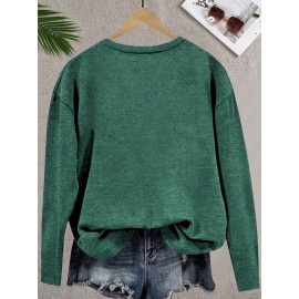 [Vintage Floral Tee] Soft Vintage-Inspired Women's Floral Print Long Sleeve T-Shirt | Machine Washable, Multi-Color Options S-XXL, Nontransparent Material, Casual Top for Spring Summer Fall