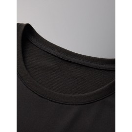 Stitch Graphic Print T-Shirt - Casual & Comfortable Crew Neck with Double Shoulder Straps, Breathable Summer Essential, Red with Blue Stitch Design, Perfect for Parties & Casual Attire, Casual Summer Top | Playful Print Tee | Comfortable Fit