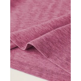 Casual Vintage Loose Round-Neck Short-Sleeve T-Shirt with a Simple English Letter Print Design.