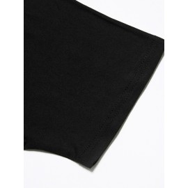 [Summer T-Shirt] 3pcs Set Plus Size Women's Short Sleeve T-Shirt | Collared Hemline Summer New Leopard Print Heart Pattern Top