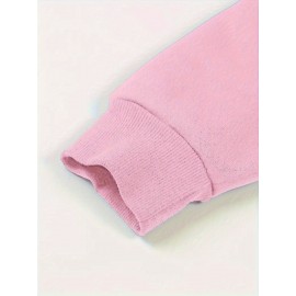 Women's Plus Size Hooded Zipper Jacket - 3-Panel Cartoon Cat Print with Pink Bows, 100% Polyester Machine-Washable Spring/Fall Casual Outerwear, Gift for Fans, Fall Fashion, Playful Design, Comfortable Fit, Cozy Outerwear, Fashion Lovers