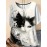Plus Size - Women'S Plus Size Cat Print T-Shirt - Casual Crew Neck, Fabric, 95% Polyester 5% Spandex, Summer Animal Design with Floral Accents, Perfect for Outdoor and Travel, Casual Summer Wear | Playful Graphic Tee | Stretchy Fabric