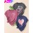 [Cute Heart T-Shirts] 3pcs Women's Heart Graphic T-Shirts | Casual Crew Neck Short Sleeve Tops with 